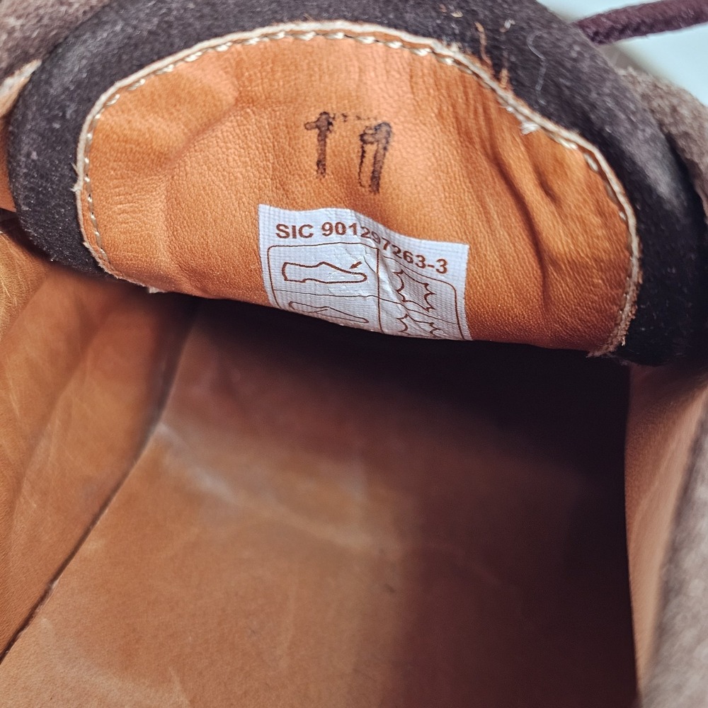 Beckett Simonon Conti Sneakers Suede Mens 11 Casual Old Money Waxed Laces Brown - Picture 10 of 10